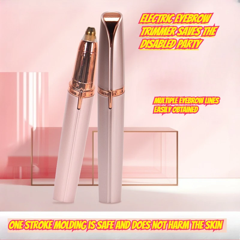 

2PCS New Creative Electric Eyebrow Trimmer Compact and Convenient Pocket Eyebrow Shaver Beauty Shaving Instrument Beauty Tools