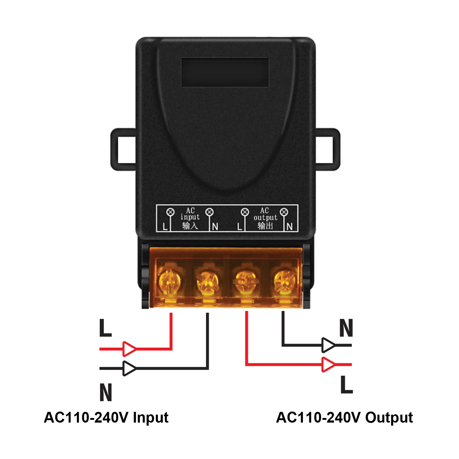 AC220V 433MHz Remote Control Switch, High Power On/Off Transmitter for Home Appliance, Water Pump Motor, LED Light