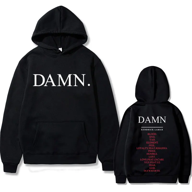 

Hot Sale Rapper Kendrick Lamar DAMN Graphic Hoodie Men Women Hip Hop Fashion Vintage Hooded Sweatshirt Male Oversized Hoodies