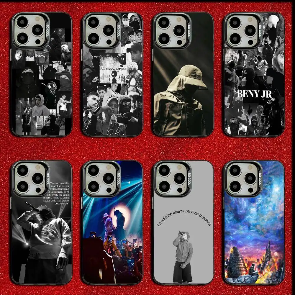 

Cool B-Beny Jr Rapper Phone Case For iPhone 16,15,14,13,12,11,Mini,Pro,E,MAX Candy Matte Shockproof Black Cover