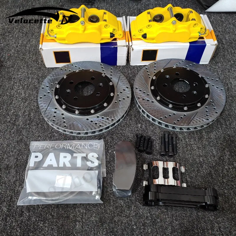 

New 5200 4-Piston Front Brake Caliper Assembly High Performance Racing Tuning Kit for BMW F36 E46 M3 Subau SRX STI