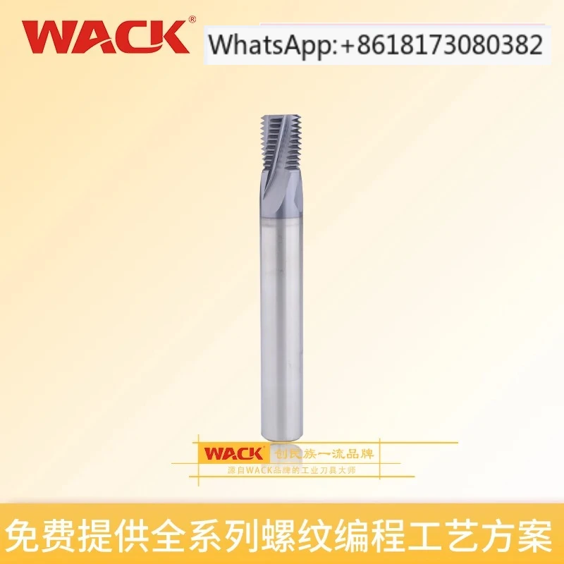 

Резьбовая фреза WACK NPT NPTF, американская 60-градусная фреза с конической резьбой, фреза для резьбы из сплава, трубная фреза
