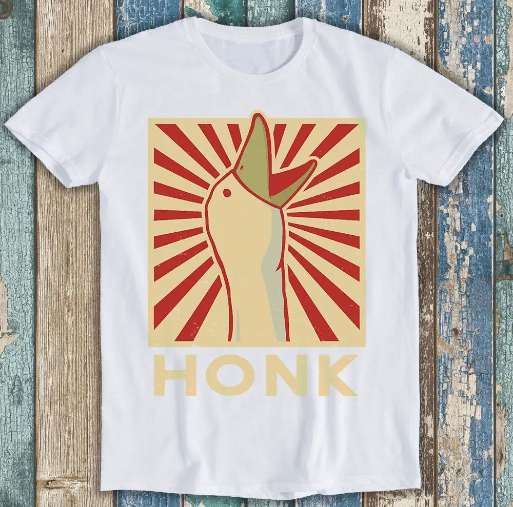 Honk Goose Duck Animal Funny Meme Top T Shirt Best Cute Retro Style P741