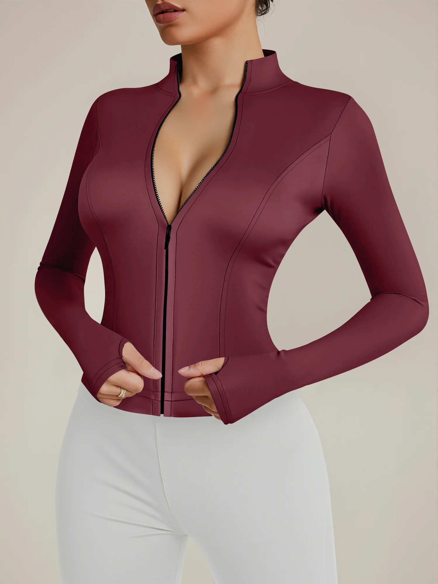 

Куртка-бомбер в стиле преппи с воротником-стойкой, укороченная, на молнии, приталенная, универсальная повседневная короткая куртка для женщин