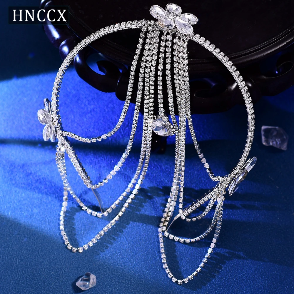YouLaPan Fashionable Bridal Wedding Headbands Handmade Diamond Chains Woven Tassels Elegant Women Banquet Hair Accessories HP763