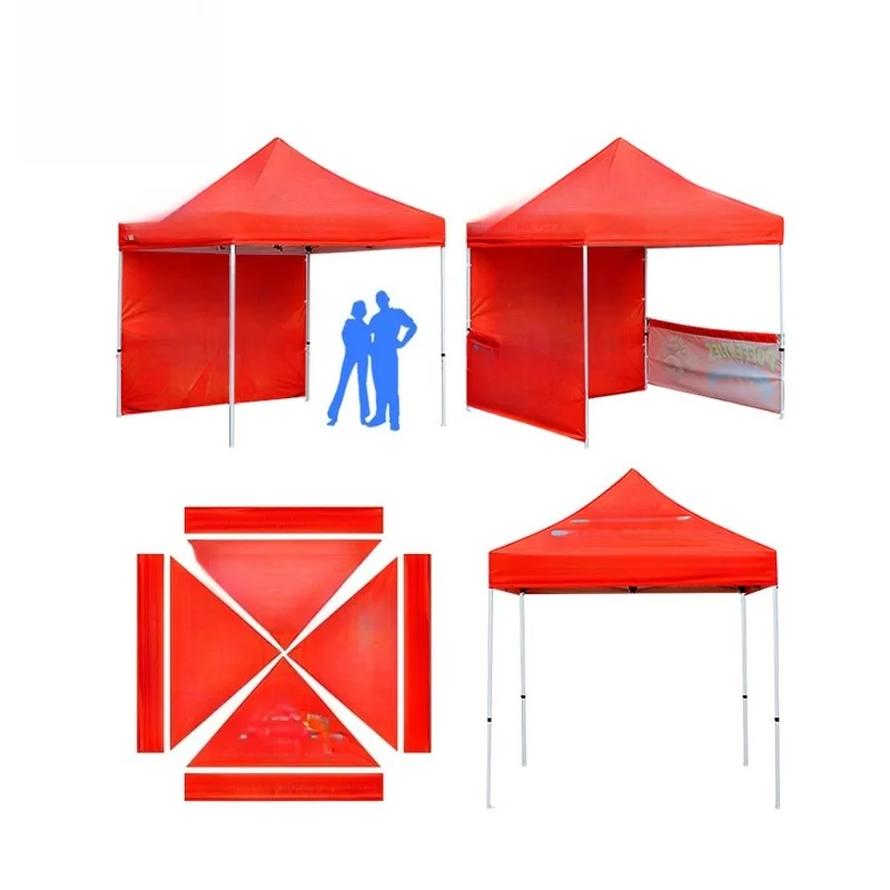 

Outdoor Advertising Tent Exhibition Event - Foldable for Setting Up A Stall, Four-cornered Tent, Umbrella with Printed Logo.