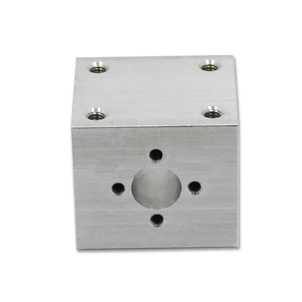T8 trapezoidal screw nut housing white mounting bracket aluminum for   brass  engraving machine