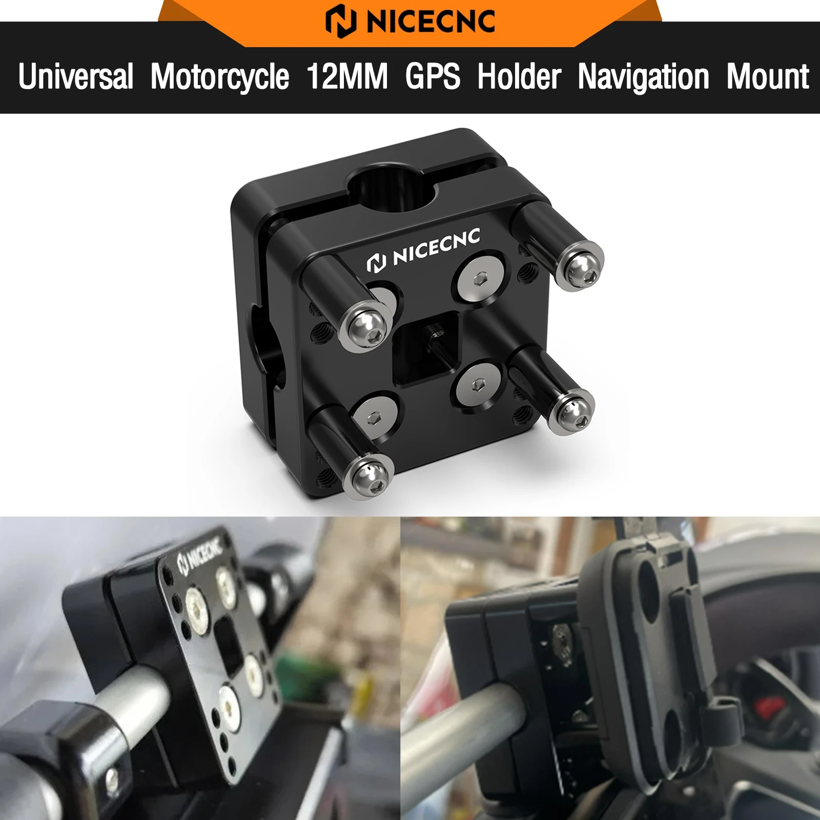 

Универсальный держатель GPS 12 мм для Yamaha Tenere700 XTZ700 BMW R1250GS R1200GS Adventure Garmin Zumo XT2 QuadLock