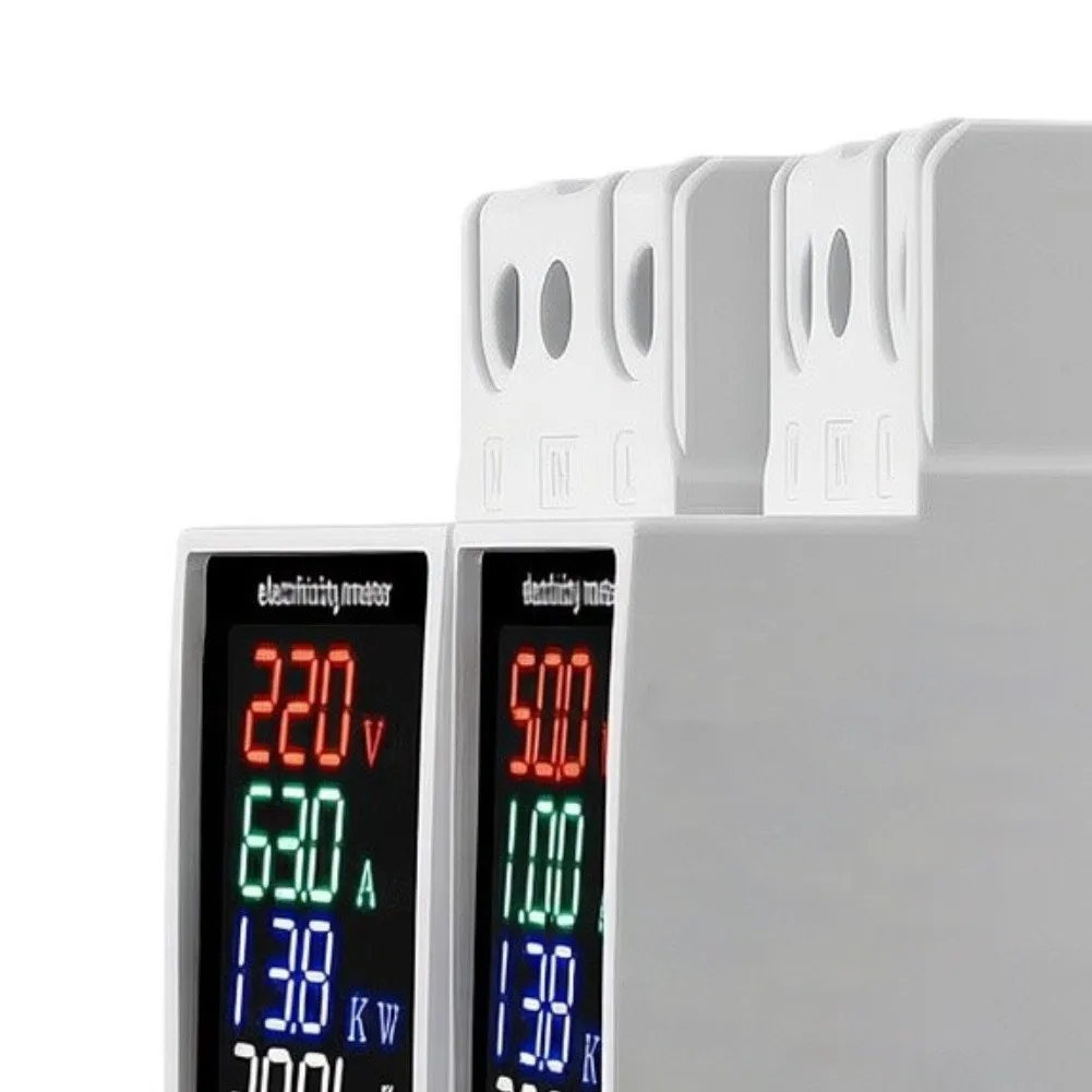 2pcs Digital Voltmeter, For Current, Power Factor, Electricity Meter AC30-400V Multifunctional Digital Display Voltage