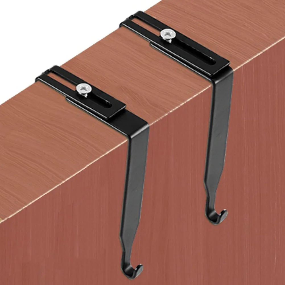 

4 Pcs Door Storage Hooks Adjustable Cubicle Hanger Multipurpose For Hanging Clothes Coat Holder Rack