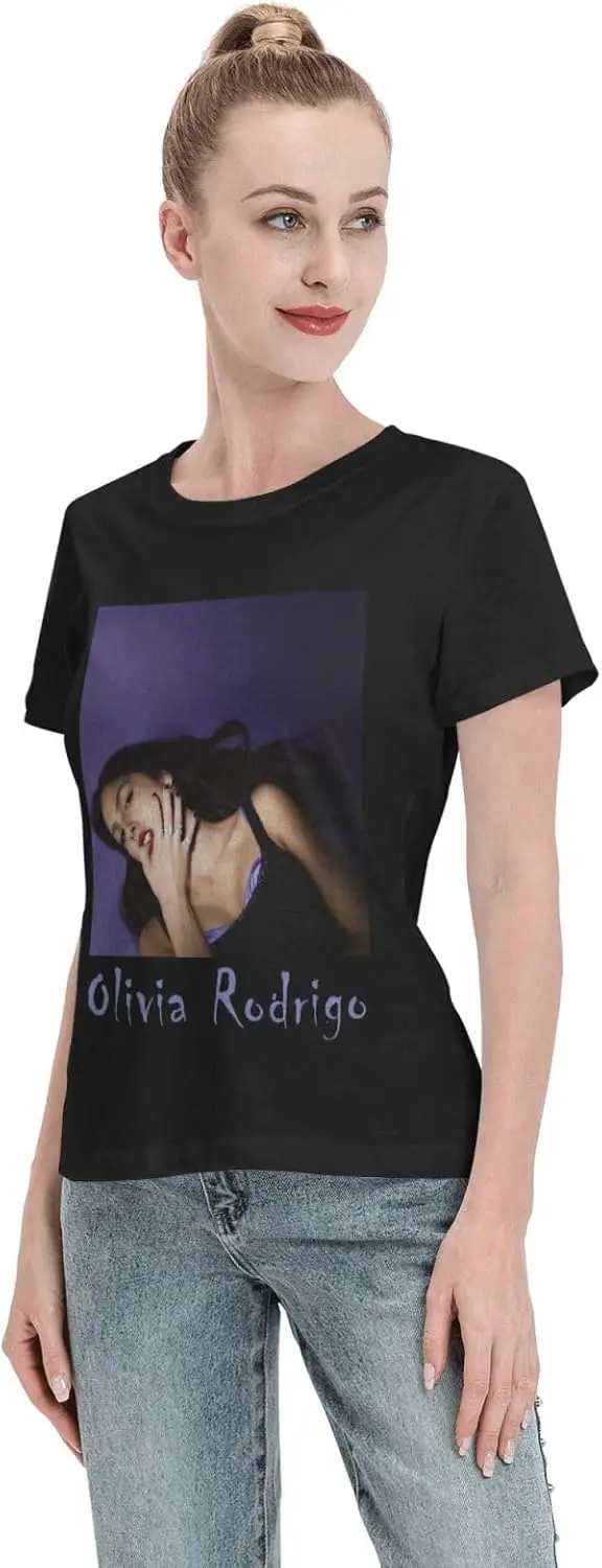 女性用半袖グラフィックTシャツ,ファン向けの楽しいTシャツ,カジュアルな音楽Tシャツ,クルーネック,10代の女の子と男の子向け