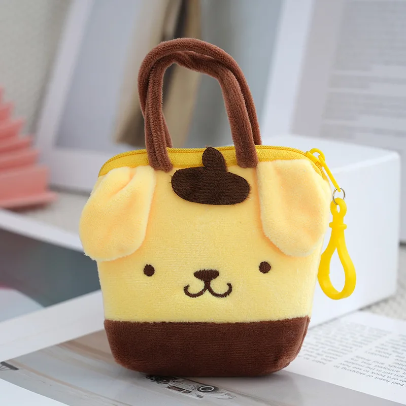 10cm Sanrio Coin Bag Kawaii Hello Kitty Mini Handbag Anime Kuromi Decoration Cute Small Storage Bag Accessories Children Gift