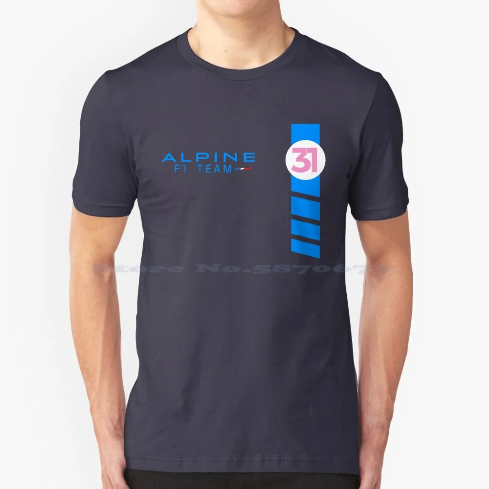 Esteban Ocon 31 Alpine Team T Shirt 100% Cotton Tee Esteban Ocon Ocon Esteban Ocon Alpine Team Esteban Ocon 31 Esteban Ocon