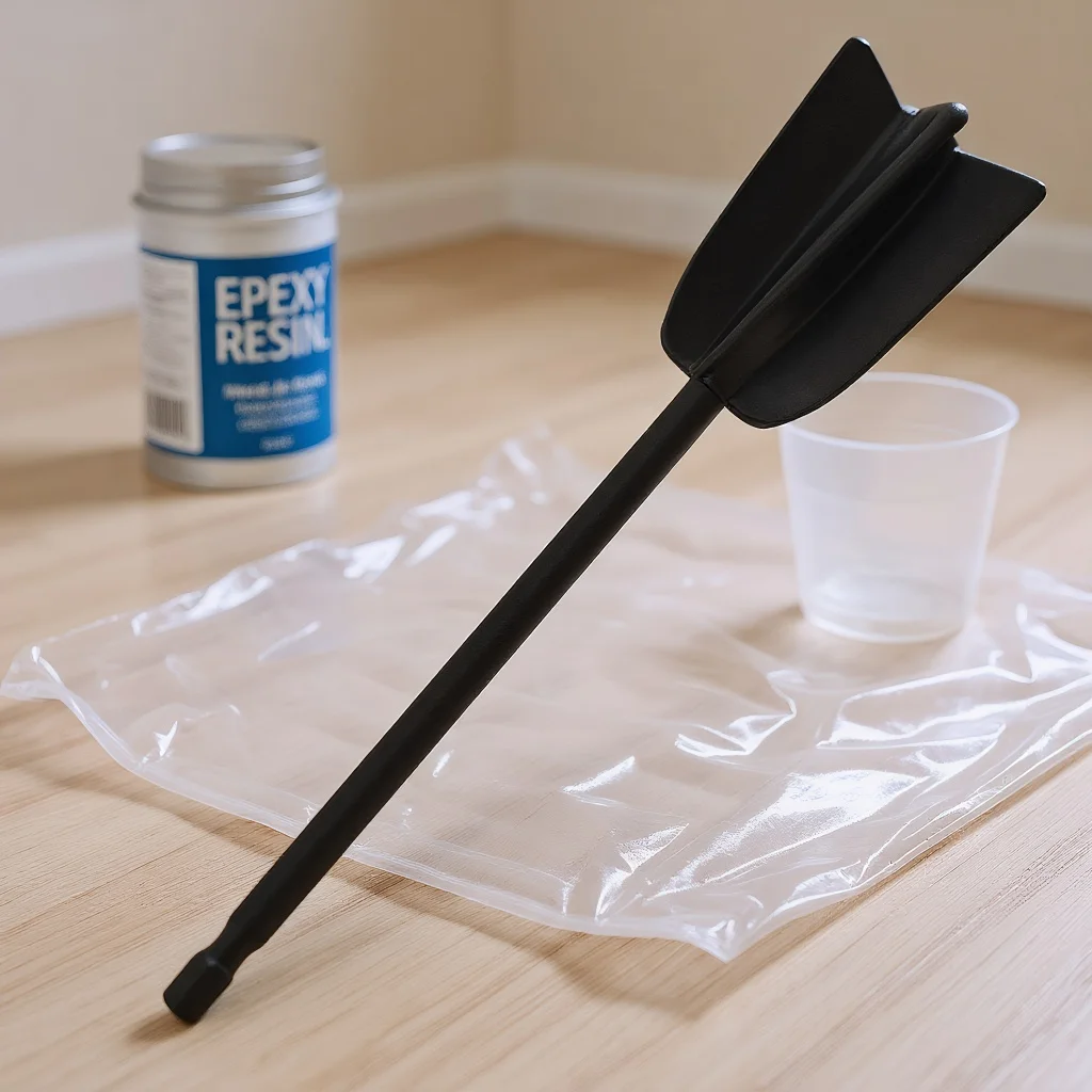 

Epoxy Resin Mixing Tools: Plastic Stir Rods for Drill Attachment and Pigment Blending
