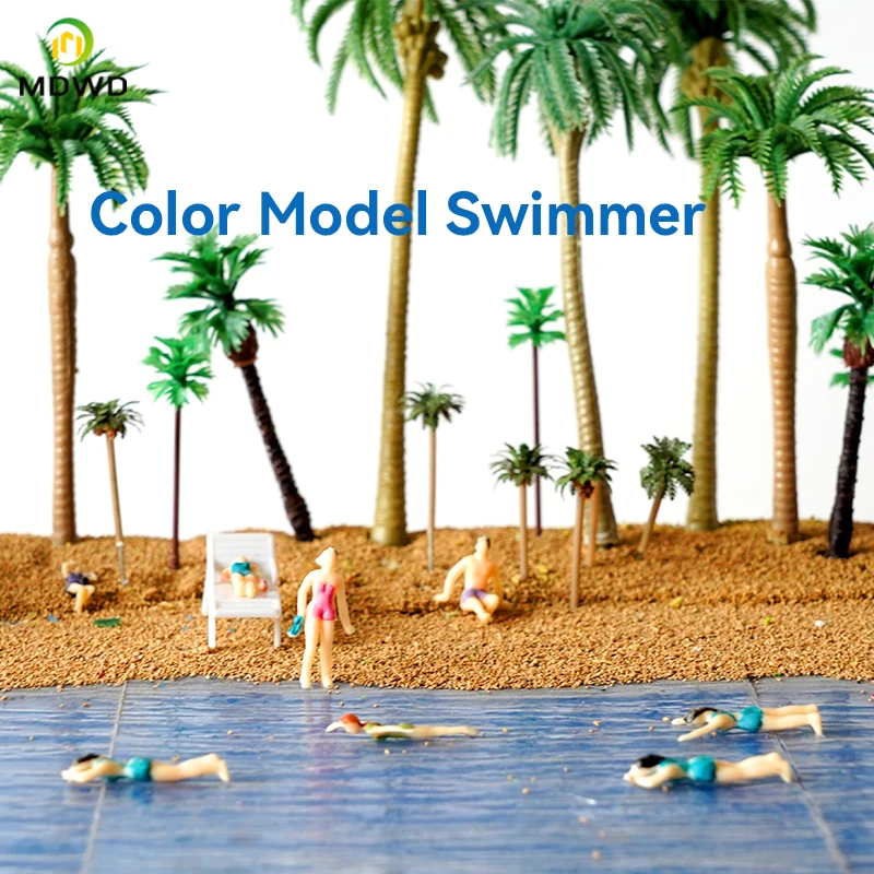 1:50-11:150 Scale รุ่นว่ายน้ําตัวเลขสําหรับ Diorama Tiny Pool Scenery ทํา 2cmtiny รุ่นกีฬา Man สําหรับ Miniature ภูมิทัศน์