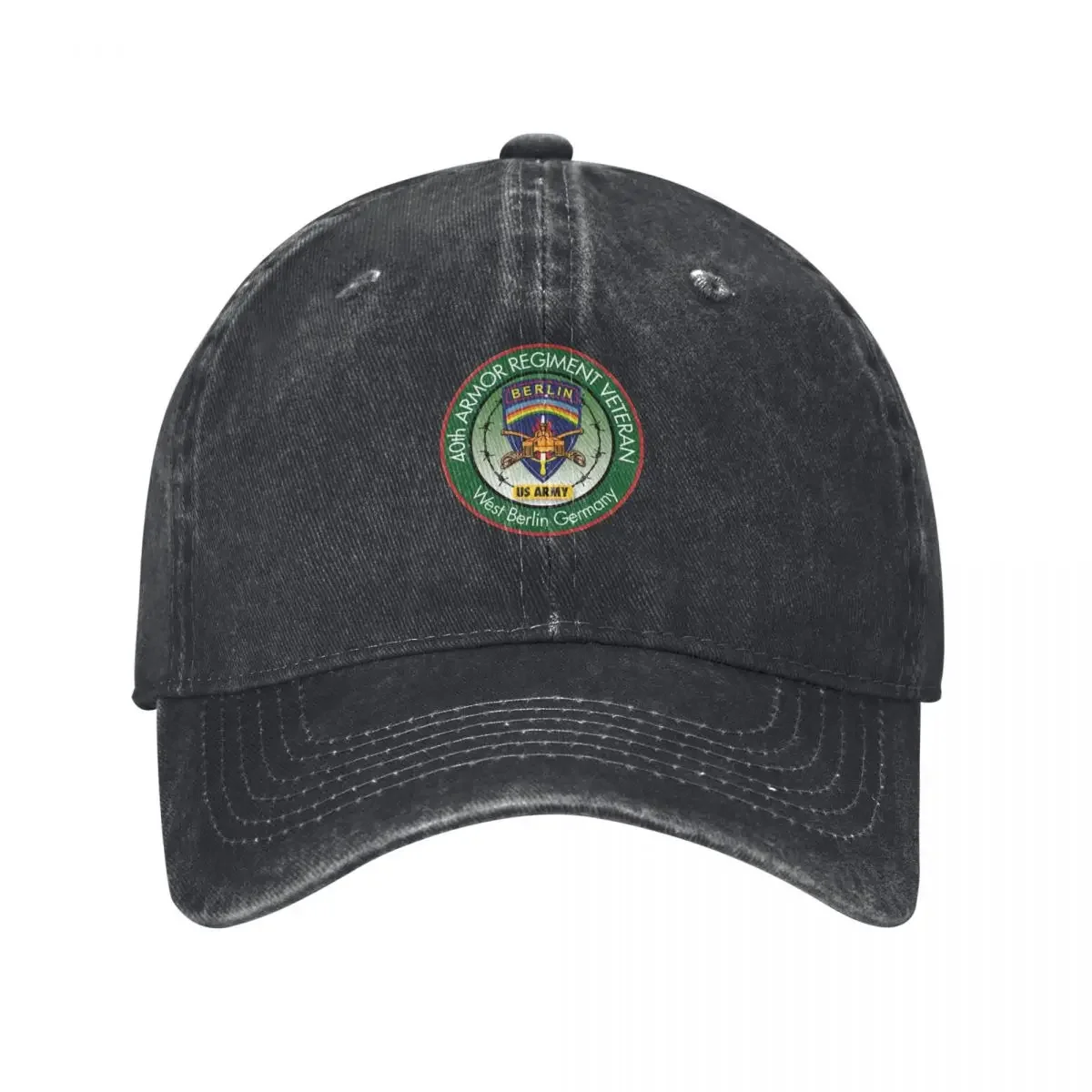 40th Armor Regiment Berlin Veteran Unit Patch Baseball Cap derby hat Sunscreen Luxury Man Hat Sun Hats For Women Men's