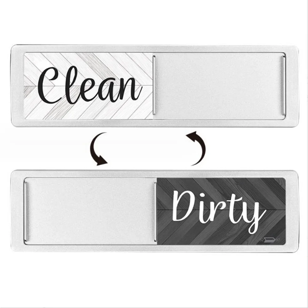 Clean Dirty Sticker Double-Sided Magnetic Refrigerator Sticker Dishwasher Magnet Stickers for Dishwasher Indicator Fridge