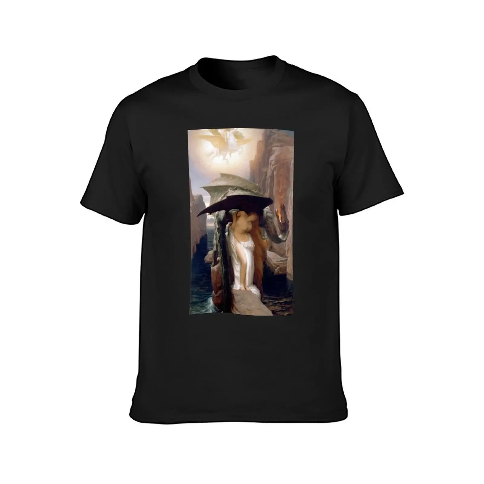 Perseus and Andromeda - Lord Frederic Leighton T-Shirt korean fashion blacks graphics summer top mens clothing