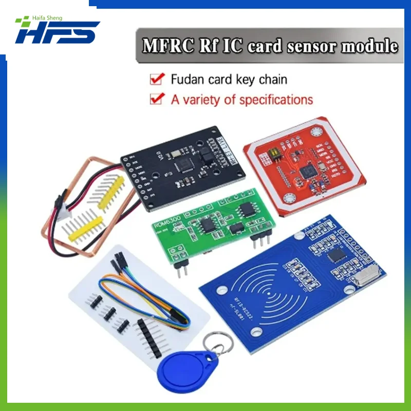 

RFID module RC522 MFRC-522 RDM6300 Kits S50 13.56 Mhz 125Khz 6cm With Tags SPI Write & Read for arduino uno 2560