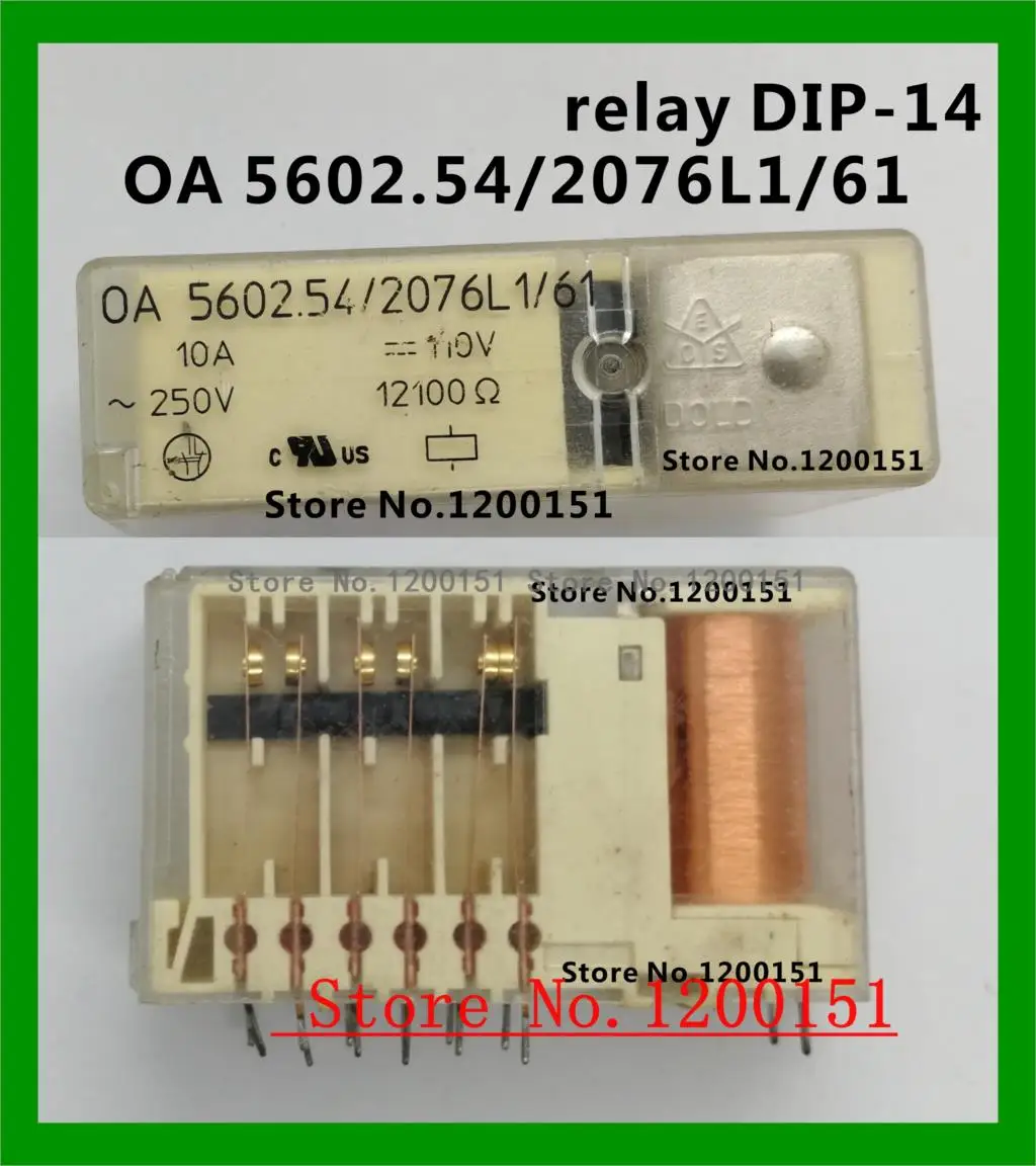 0A 5602.54/2076L1/61 110VDC relay DIP-14 0A 5602.54/20783L1/61 0A 5602.52/2093L1/61 24V OLD USED