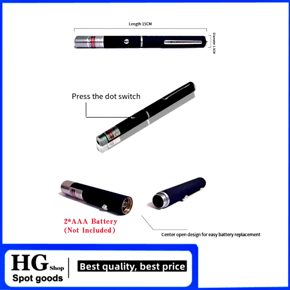 Max. Output Power5mw Red/Green/Blue-Violet Laser pointer Single-point three-color laser pointer Point-like laser pointer