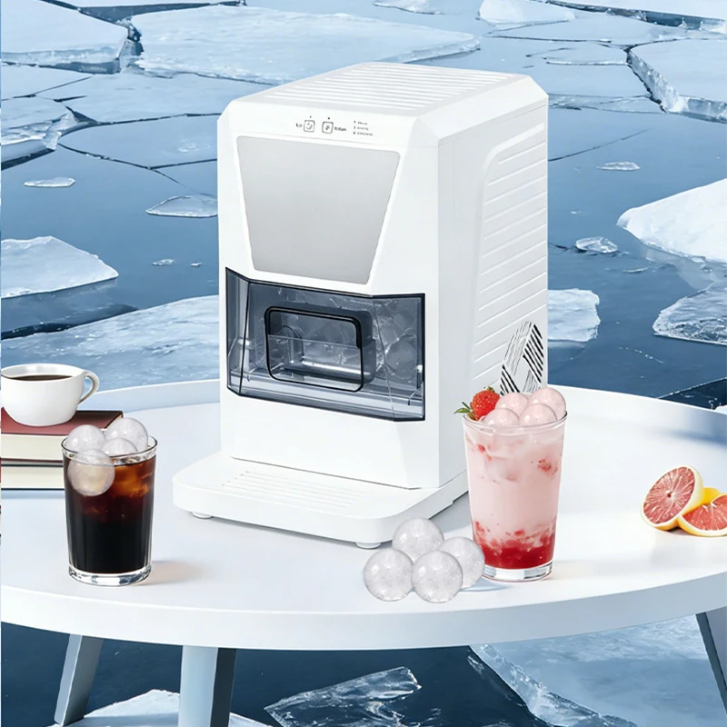 

50mm Ice Ball Maker, Home Bar Ice Maker, Quiet Spherical Ice Maker, Low-Noise Countertop Ice Maker, Ice Ball Maker for Whiskey a
