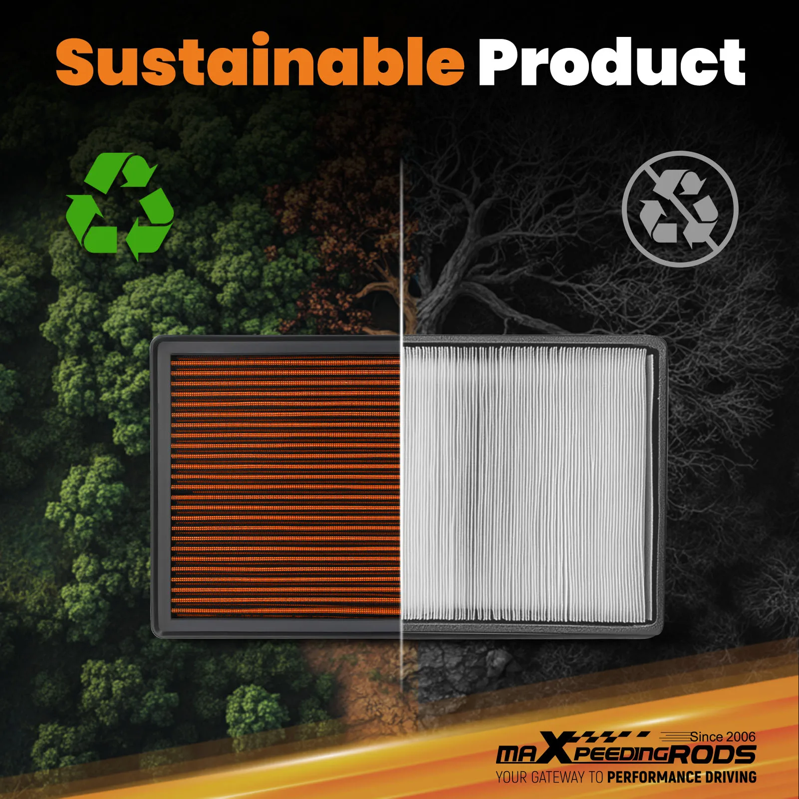 

Engine Air Filter for Silverado/Sierra 1500 Classic 2007 4.3L 4.8L 5.3L