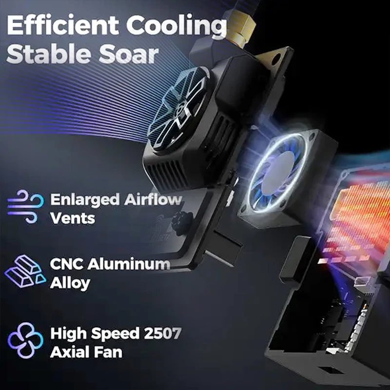 Betafpv micro tx v2 módulo elrs 915mhz 2w rf potência embutida tcxo cnc antena sma para óculos fpv/drones fpv de longo alcance quadcopter