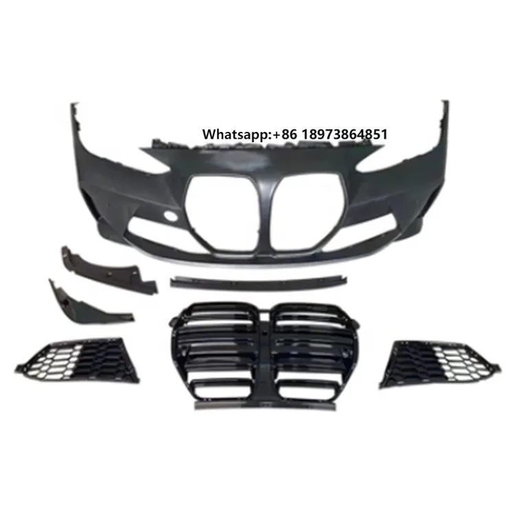 

For 4 Series G22/G28 Modified M4 Style Front Bumper With Grill for Body Kit Car Bumper 2020 +