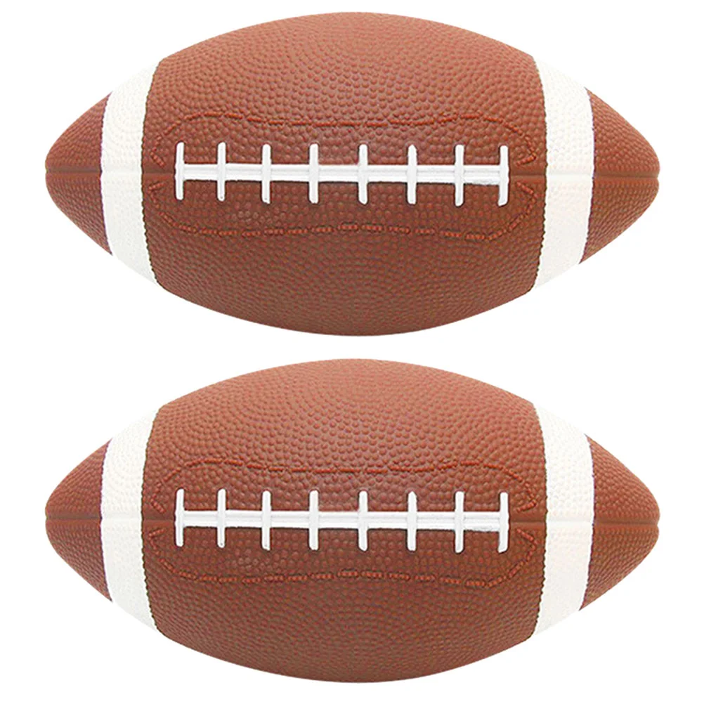 

2 Pcs Outdoor Student Kids Soccer Indoor Football Pvc Rugby Training Balls Portable