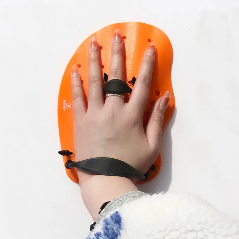 Pagaie da nuoto Guanti da immersione con dita palmate in silicone regolabili Pinne da nuoto Attrezzatura da nuoto Accessori per il nuoto per