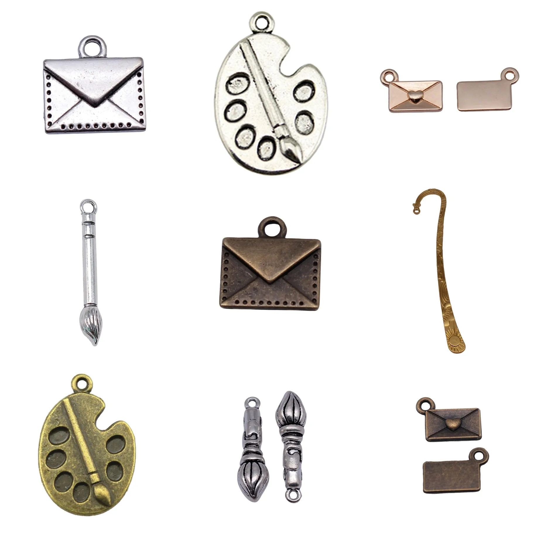 Antique Silver Color School Study Tool Charms Pendant DIY Bracelet Charm For Necklace Bracelet Earring DIY Jewelry Findings