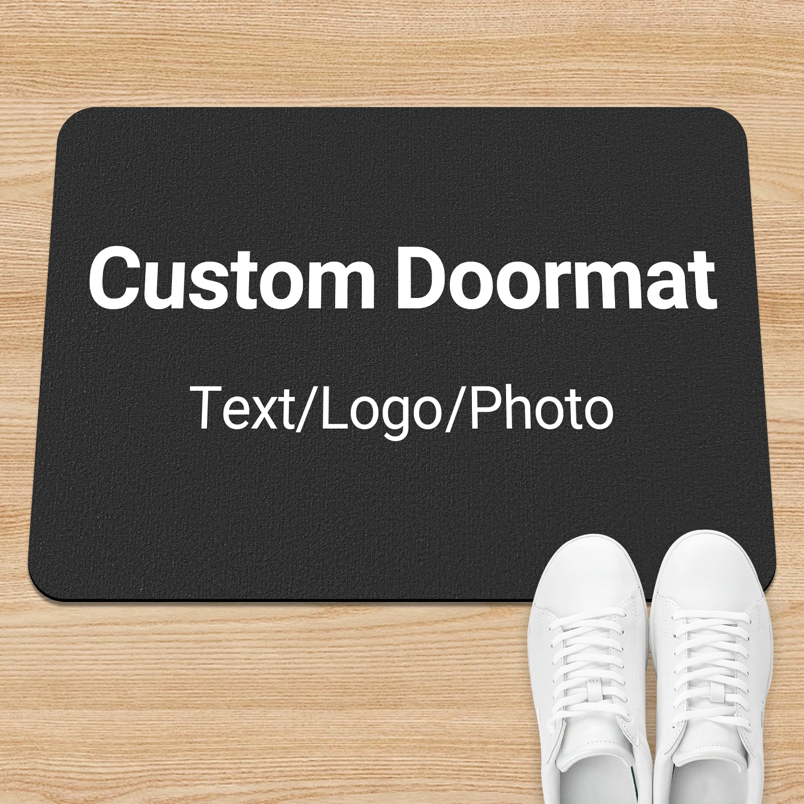 Custom Doormat Create Your Unique Home Welcome Mat Personalized Non-Slip Rug for Living Room  Bedroom Custom Text/Logo Carpet