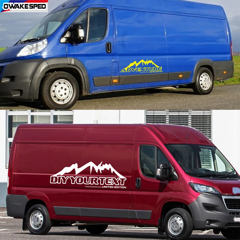 For Fiat Ducato Peugeot Boxer Citroen Jumper Camper Van Mountain Motorhome Graphics Vinyl Decals Car Stickers Tuning Accessories view 2