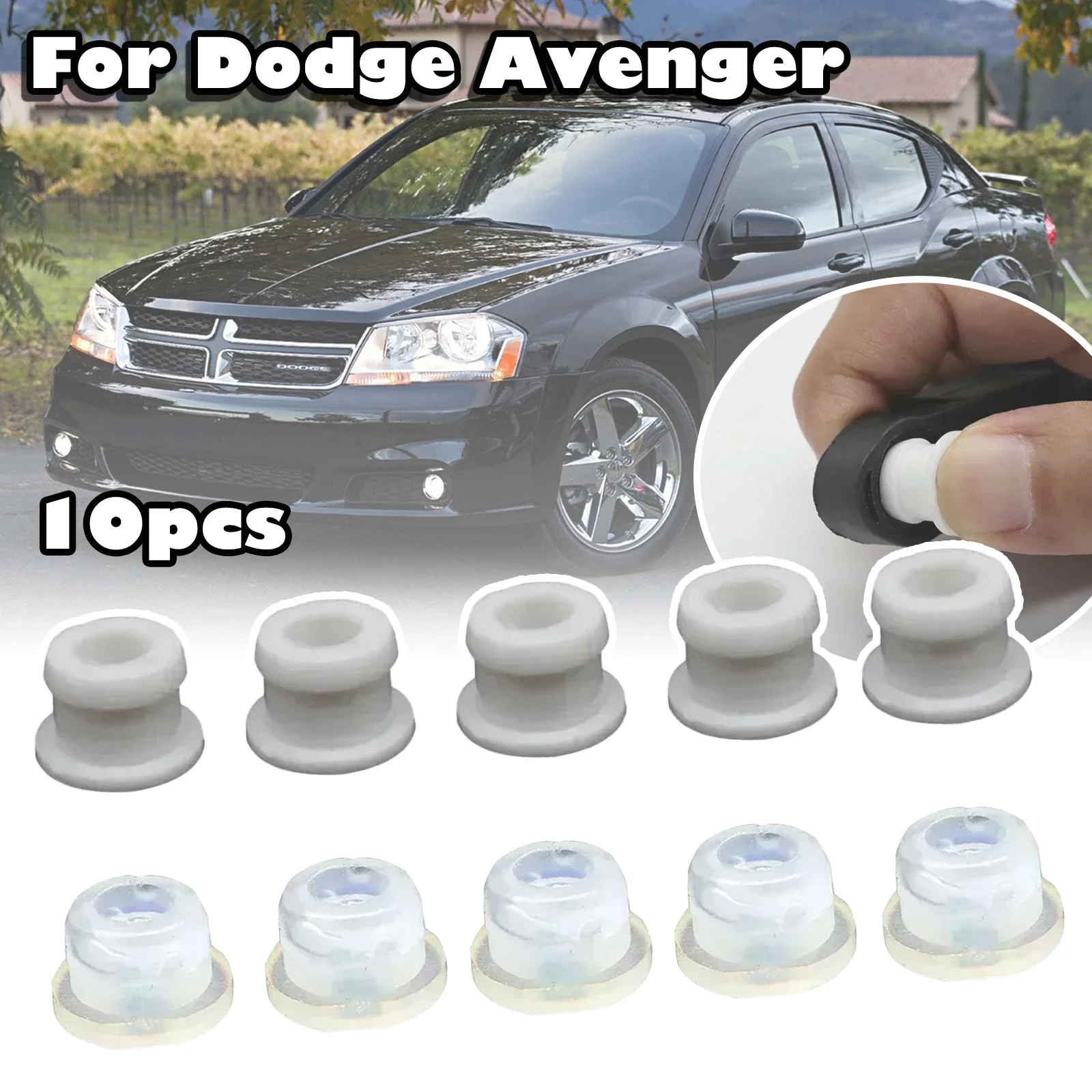 

10X Shifter Cable Bushing Gear End Connector Fix Sleeve Grommet Repair Kit For Dodge Avenger Caliber Dart Durango Grand Caravan