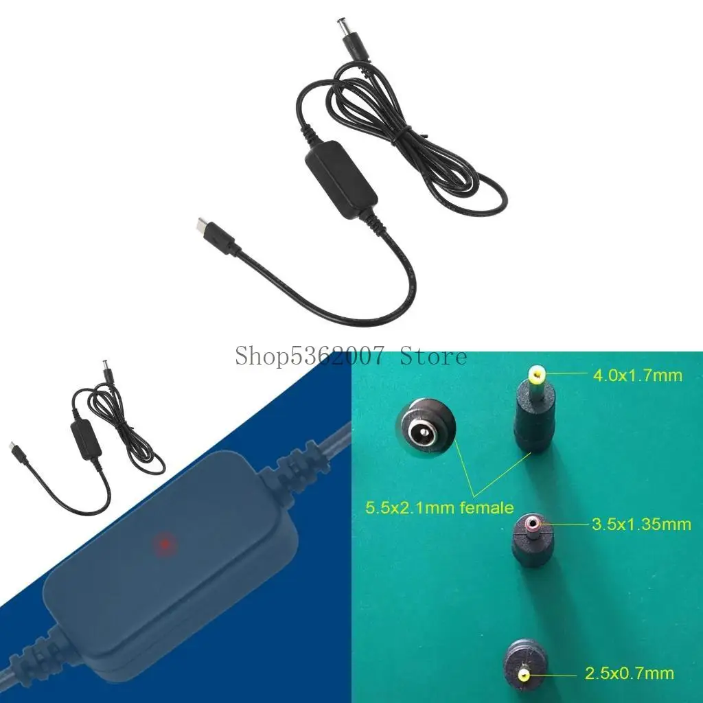 Type C to 12V 20V 2.5 3.5 5.5mm Power Module Cable String For CCTV Camera 40JB