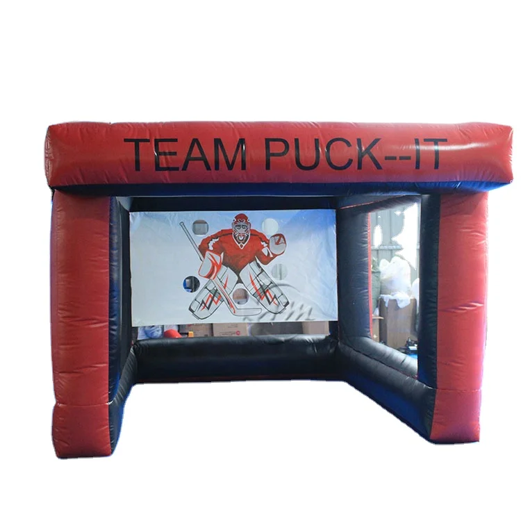 

Inflatable Hockey Game goal Shooting Target Slap Shot air Hockey Stick Rink for Party Rentals