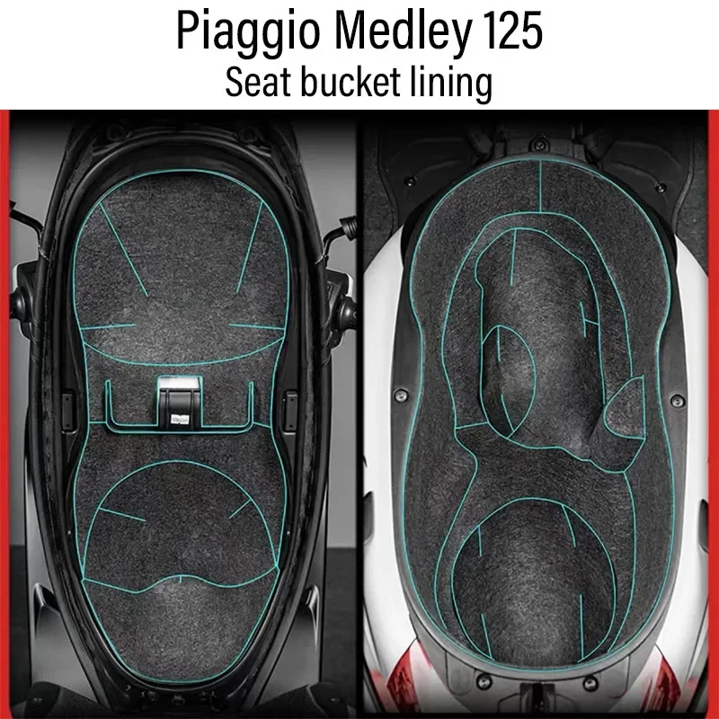 Fit Piaggio Medley 125 Medley125 Trunk Case Liner Luggage Box Inner Rear Tail Seat Case Bag Lining Inner Container Pad