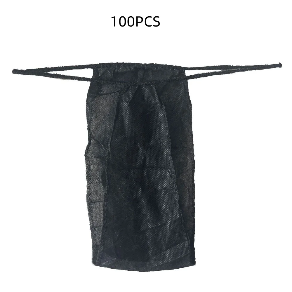

Women Disposable Black Nonwoven Thong Panties 100Pcs Disposable Travel Underwear for Spa Sauna Massage Salon Trip