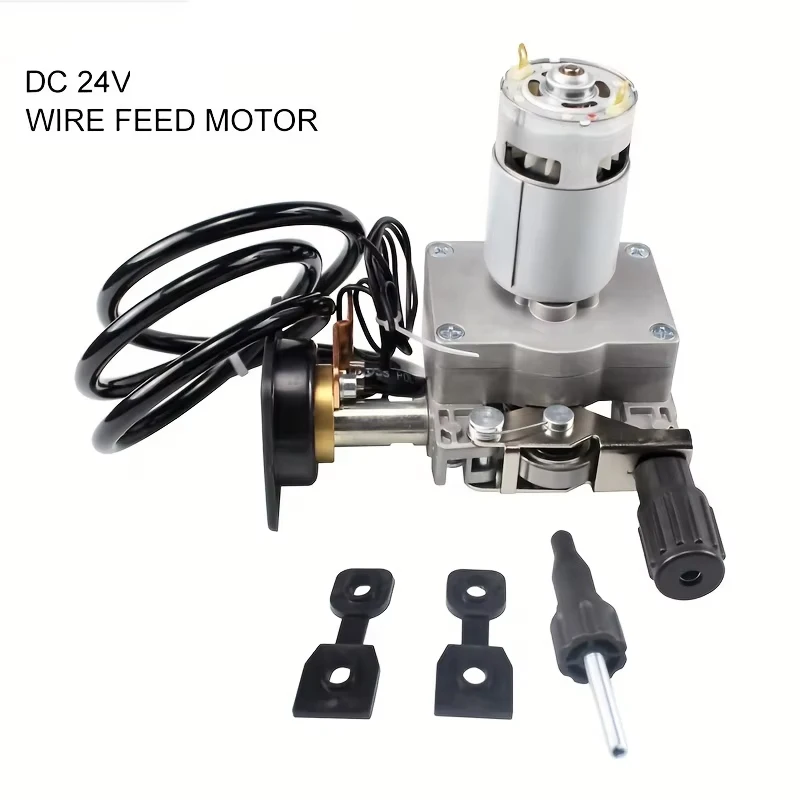 dc24v-mig-welding-machine-wire-feed-assembly-motor-euro-connector-compatible-with-mig-160-welder-wire-feeder-accessory