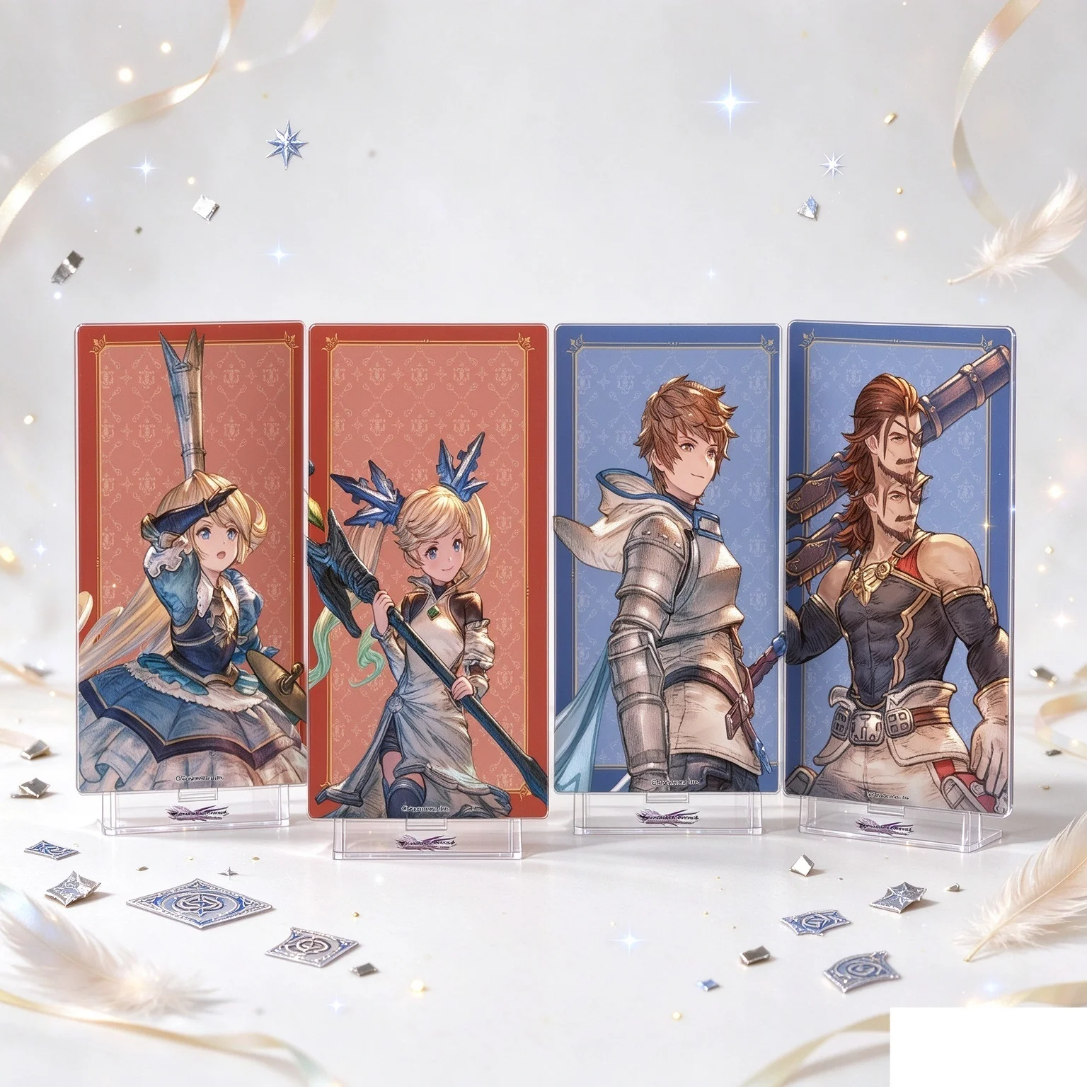 15cm Anime Granblue Fantasy Acrylic Stand Model Bookshelf Decoration High Definition Images Bookshelf Decoration FUNNY Keychain
