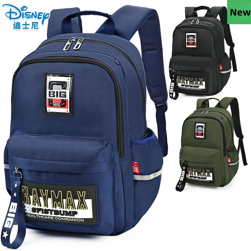 New Disney Big Hero 6 Schoolbag Boys' Load Reduction And Spinal Protection Large Capacity Casual Backpack Fashion Backpack