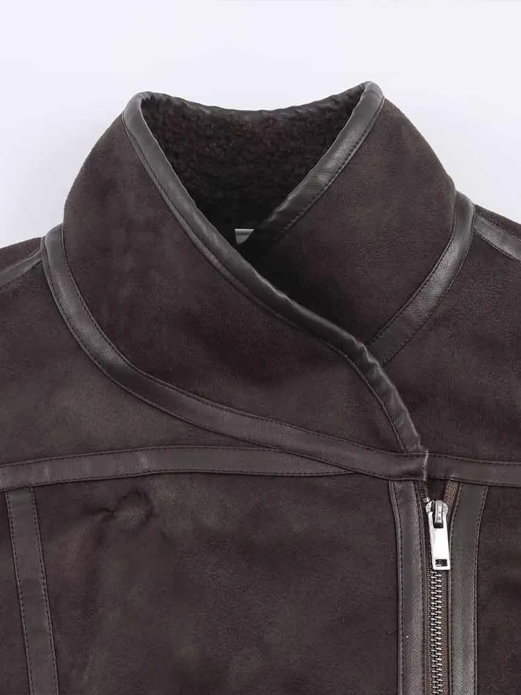 Nieuw binnen in Europese en Amerikaanse stijl, modieus dameskledingontwerp, veelzijdig dubbelzijdig jasje met lange mouwen