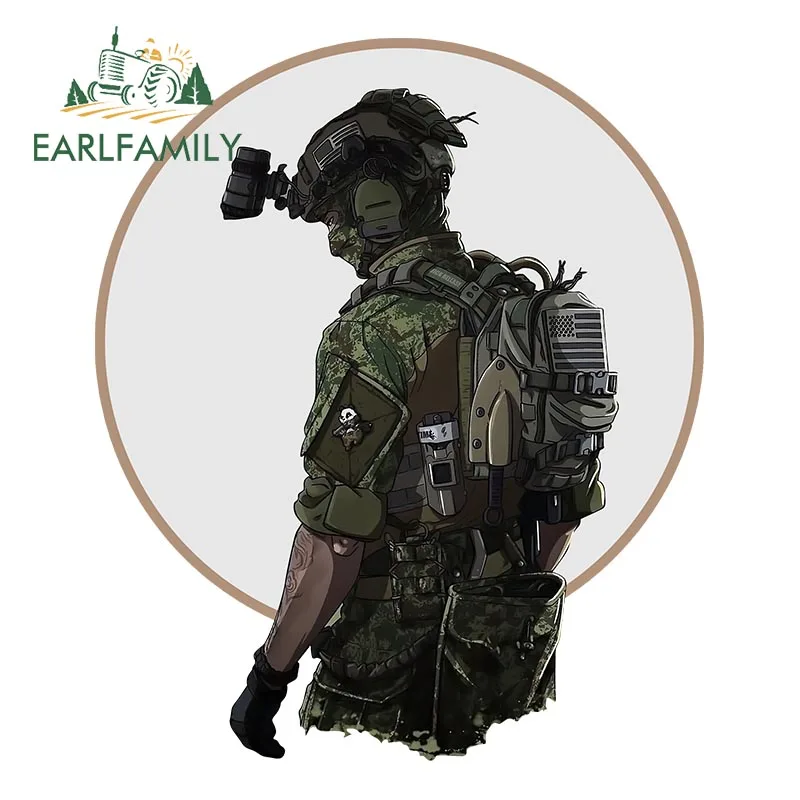 EARLFAMILY Airborne Division Close Quarters Combat Special Forces Vinyl Car Sticker Laptop Travel Luggage Decal Car Styling - view 6