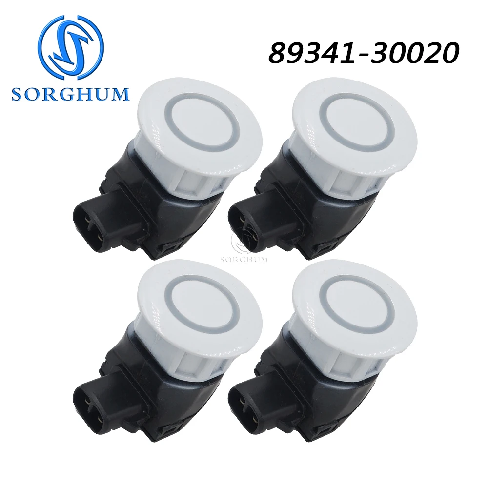 

SORGHUM 89341-30020 4pcs 1pc For 2008-2012 IS200 IS250 IS300 IS350 GS300 GS350 White Reverse Parking Sensor Back Middle Bumpur