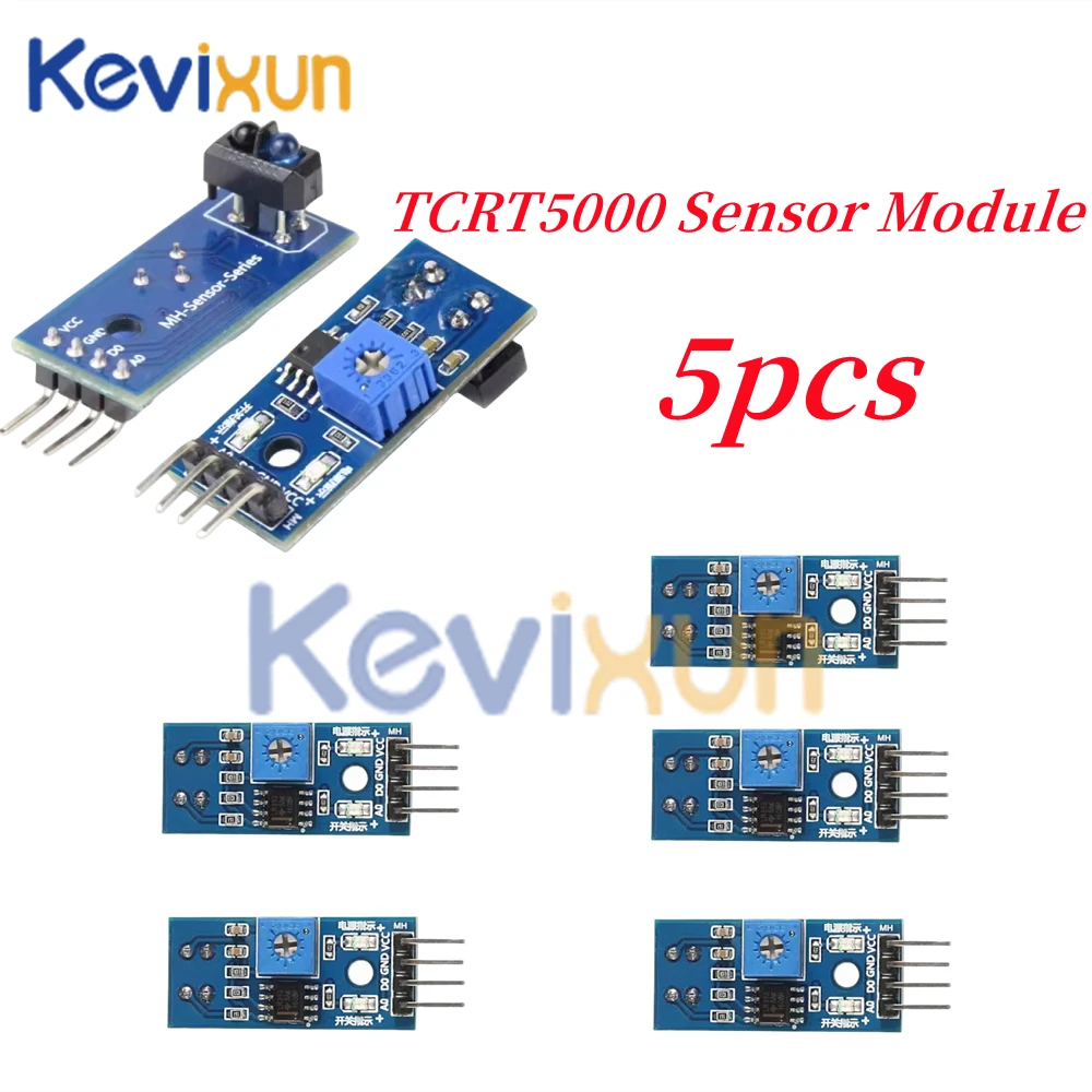 10 sztuk/1 sztuk TCRT5000 czujnik odbicia na podczerwień moduł unikania przeszkód czujnik śledzenia moduł śledzenia dla Arduino Diy Kit