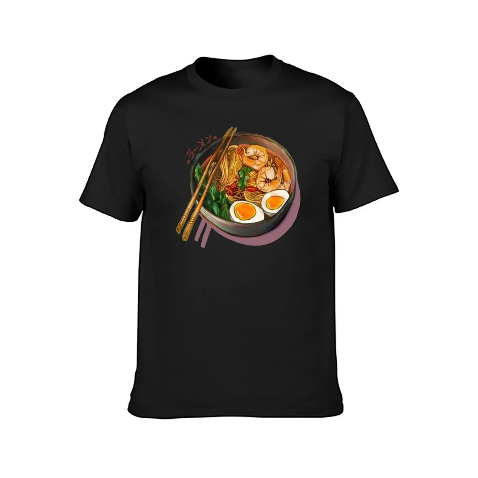 Japanses Ramen Noodles Bowl T-Shirt animal prinfor boys korean fashion T-shirt men