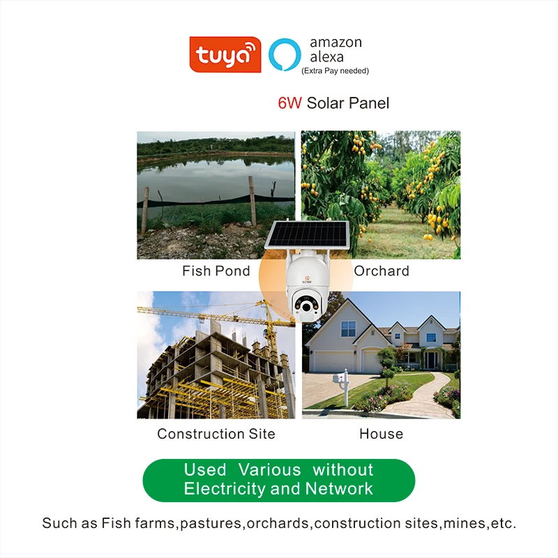 LCLCTEK 4G Intelligent Solar PTZ Camera Outdoor Waterproof PIR Motion Detection P2P Wireless CCTV CAMERA