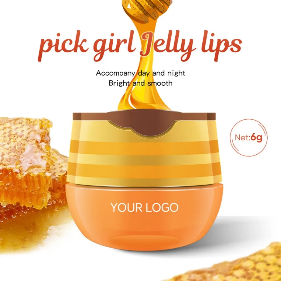 プライベートラベルカスタムロゴビーガンストロベリーリップフィルムハニーリップバーム卸売メイクアップ保湿リップケア天然フルーツフレーバー