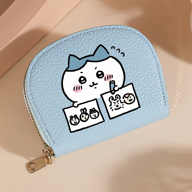 Chiikawas Wallet Creative Shell Large Capacity Multiple Card Slots Purse Women Korean Cartoon Fashion Holders Money Bag Gifts view 6